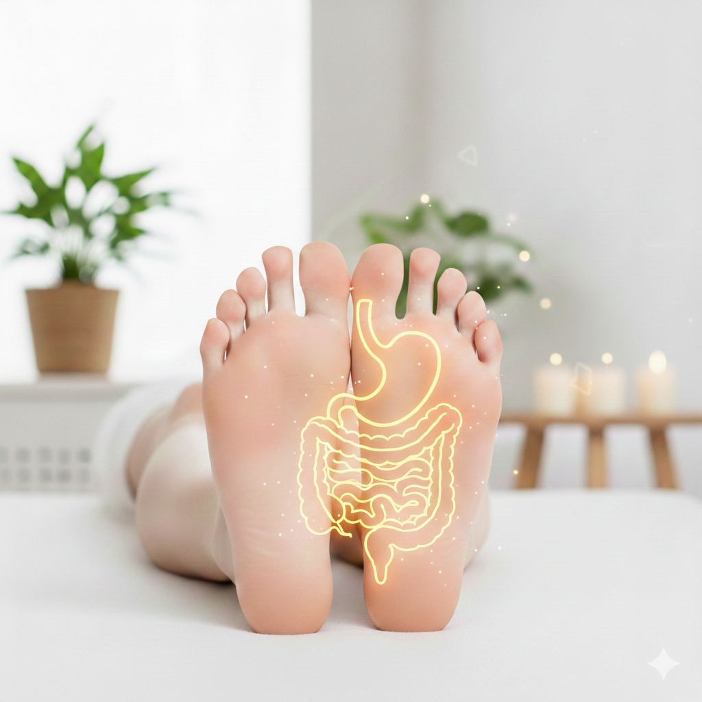 Réflexologie et digestion. Comment soulager les troubles digestifs naturellement ?
