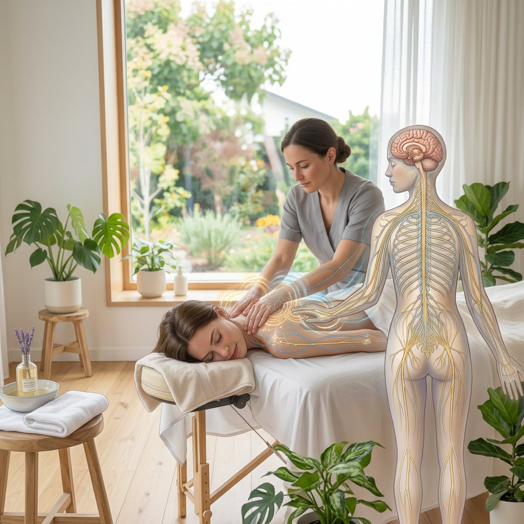 Comment le massage agit-il sur le système nerveux ?
