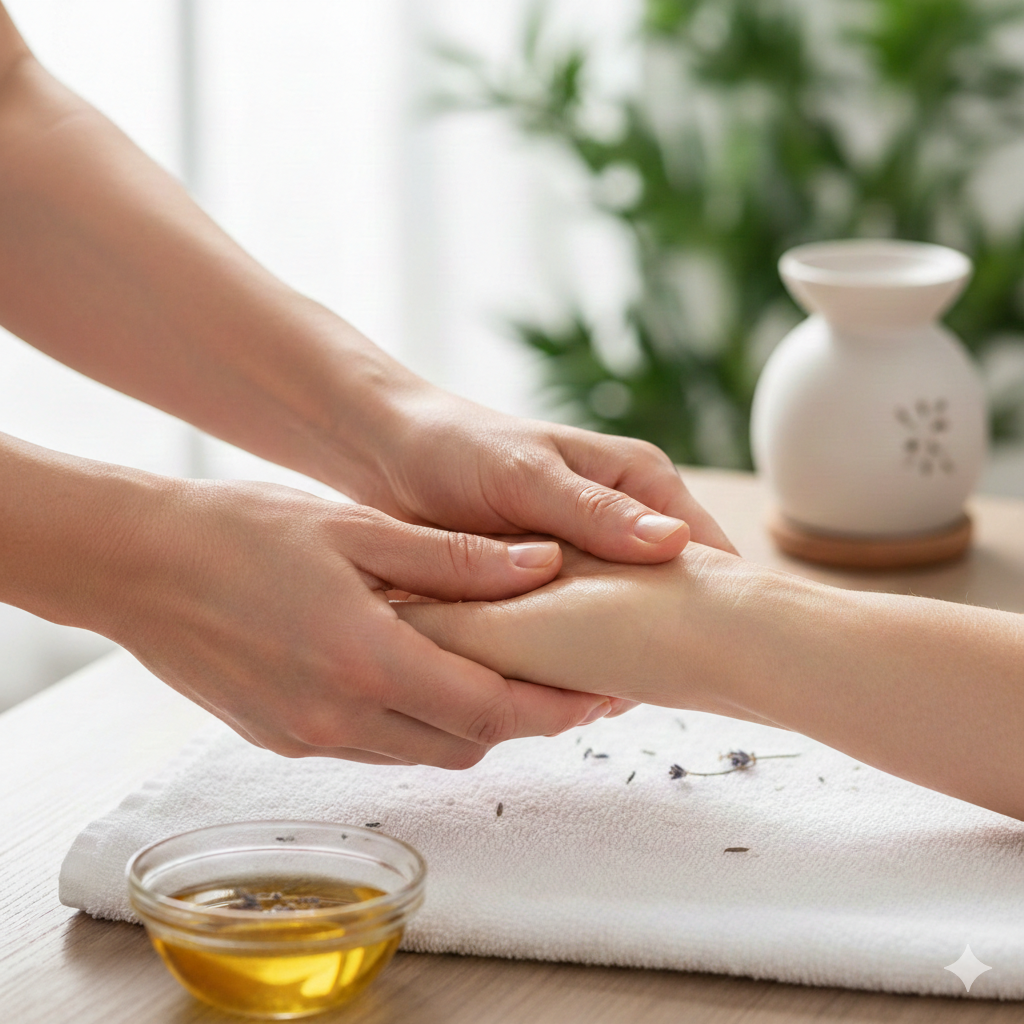 Combiné palmaire et facial